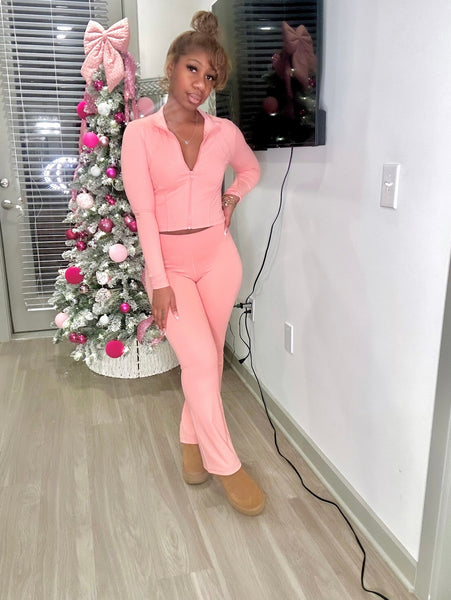 Flare me out Set (Pink)